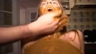 Isabelle and other German scat whores drinking piss and eating shit
