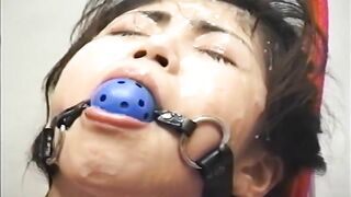 Japanese office girl blowbang and bukkake session xxx porn video