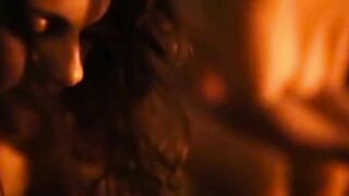 Naked girls pissing on the bonfire at the outdoor party xxx porn video
