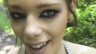 4th of July celebration outdoor blowjob and facial xxx porn video