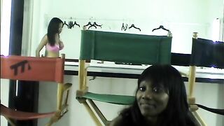 Behind the scenes with ebony strapon mistresses xxx