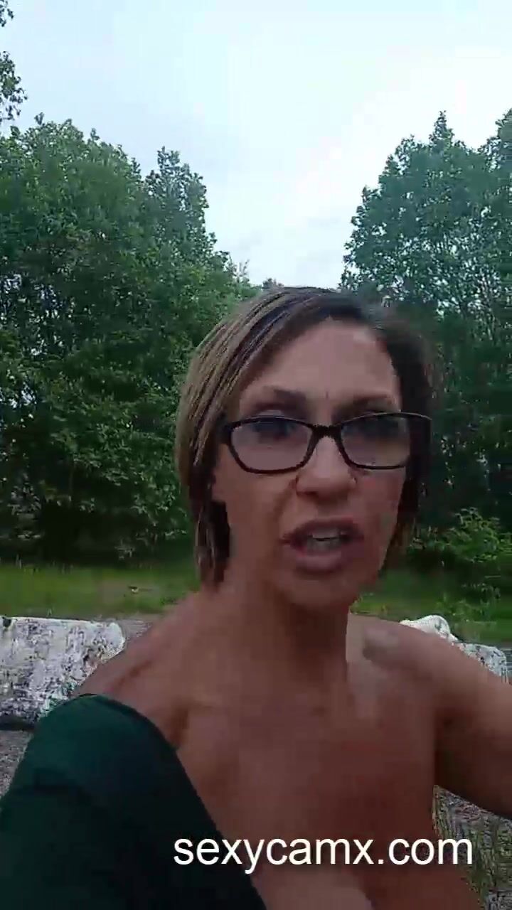 Mature slut gets load of cum on big tits after outdoor sex Pervert Tube pic pic