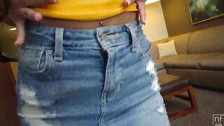 Young Busty Latina & Black Babe in POV Orgasmic Fuck