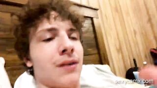 Horny teen try anal for the first time and get load of cum