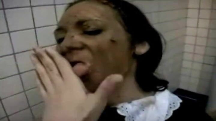 Lesbian scat eating XXX Porn Video  - PervertTube.com