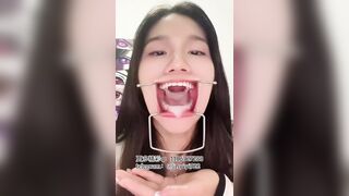Beautiful college students spit in selfies
