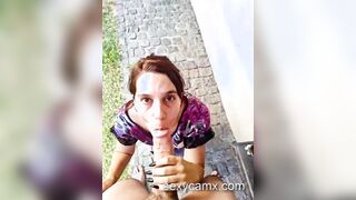 Mom and daughter suck big cock and get pounded hard
