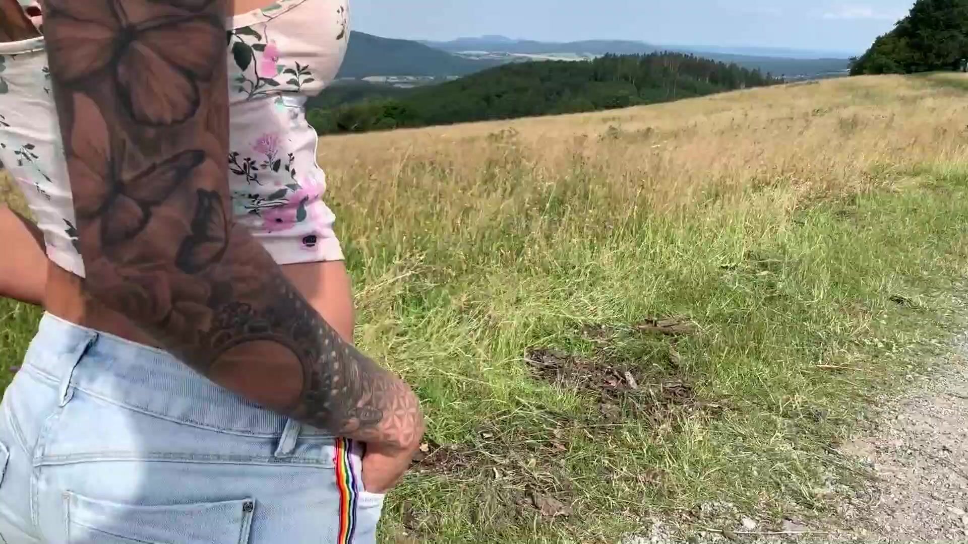 Tattooed babe sucking and fucking huge dick outdoors POV xxx porn video |  Pervert Tube