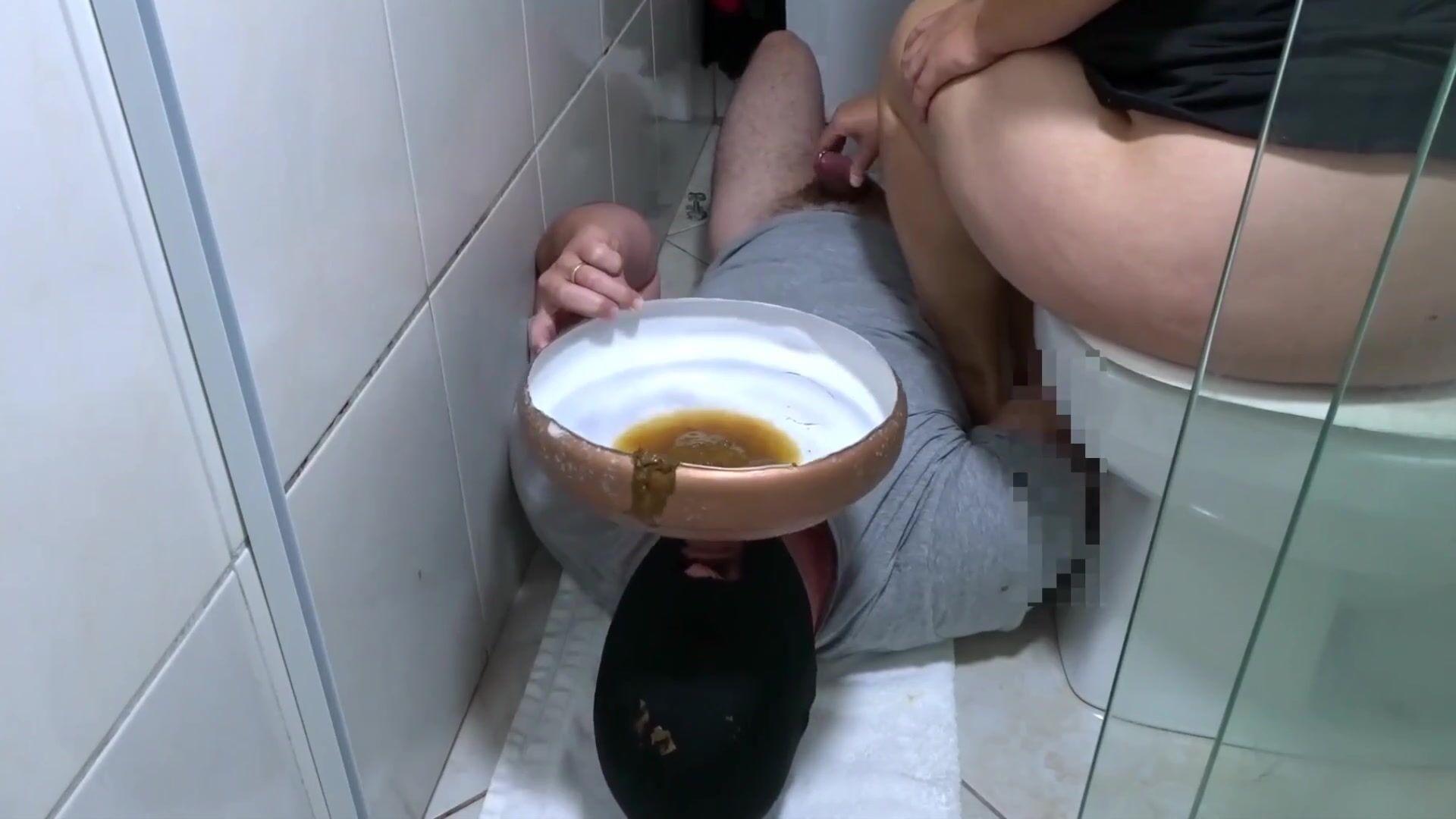 Human toilet scat feeding by femdom through ceramic funnel xxx -  PervertTube.com